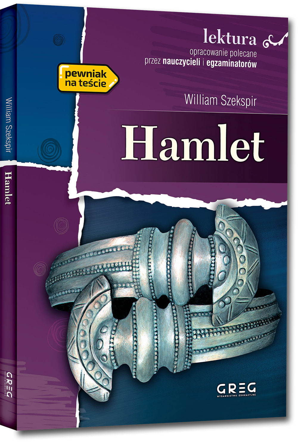 Okładka książki o tytule Hamlet autorstwa Williama Szekspira