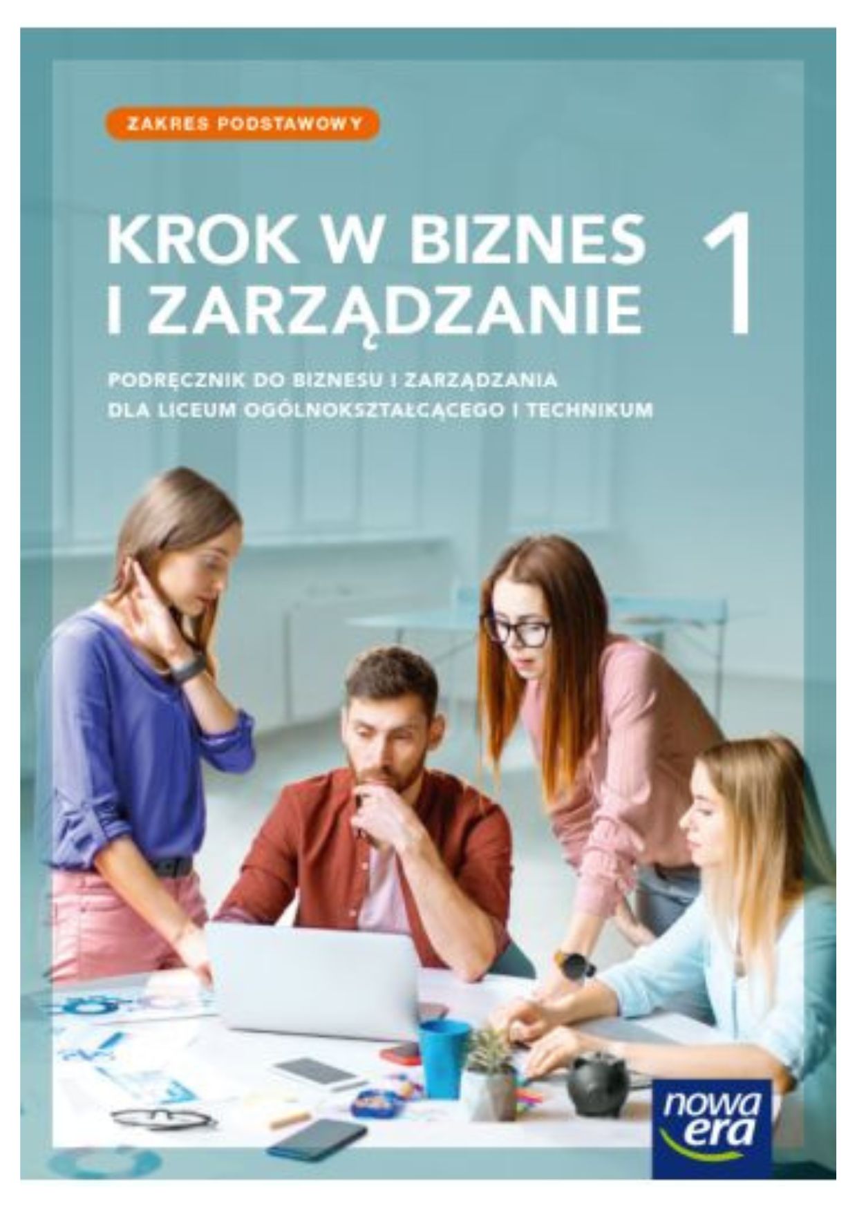 Okładka książki o tytule Krok w biznes i zarządzanie 1 : podręcznik dla branżowej szkoły pierwszego stopnia