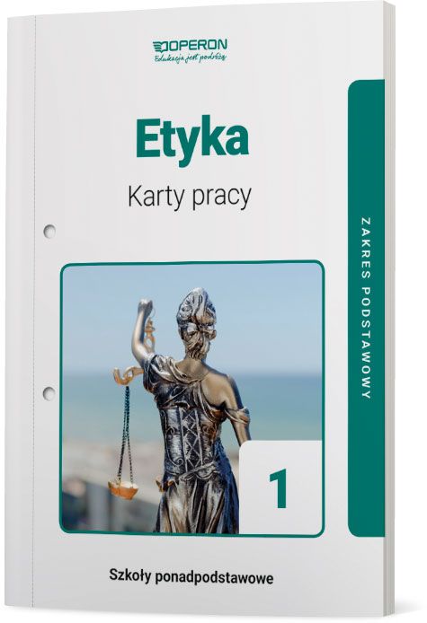 Okładka książki o tytule Etyka : karty pracy ucznia