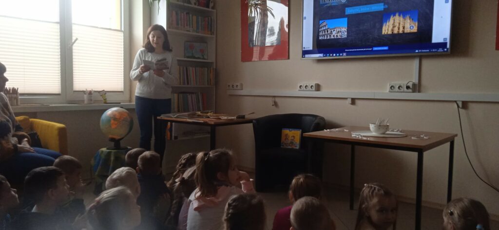 Zajęcia edukacyjne z przedszkolakami dotyczące Włoch