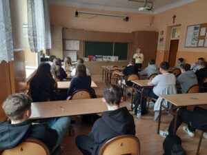 Zajęcia edukacyjne dla uczniów klasy 8c PSP w Zwoleniu