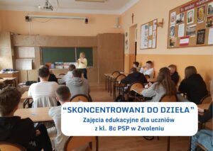 Zajęcia edukacyjne dla uczniów klasy 8c PSP w Zwoleniu