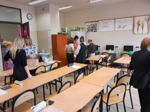 Spotkanie nauczycieli bibliotekarzy w ramach SWiS w bibliotece szkolnej Zespołu Szkół Rolniczo-Technicznych w Zwoleniu