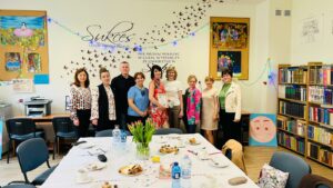 Spotkanie nauczycieli bibliotekarzy w ramach SWiS w bibliotece szkolnej Zespołu Szkół Rolniczo-Technicznych w Zwoleniu