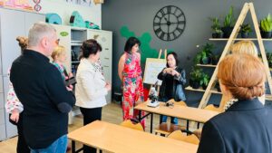 Spotkanie nauczycieli bibliotekarzy w ramach SWiS w bibliotece szkolnej Zespołu Szkół Rolniczo-Technicznych w Zwoleniu