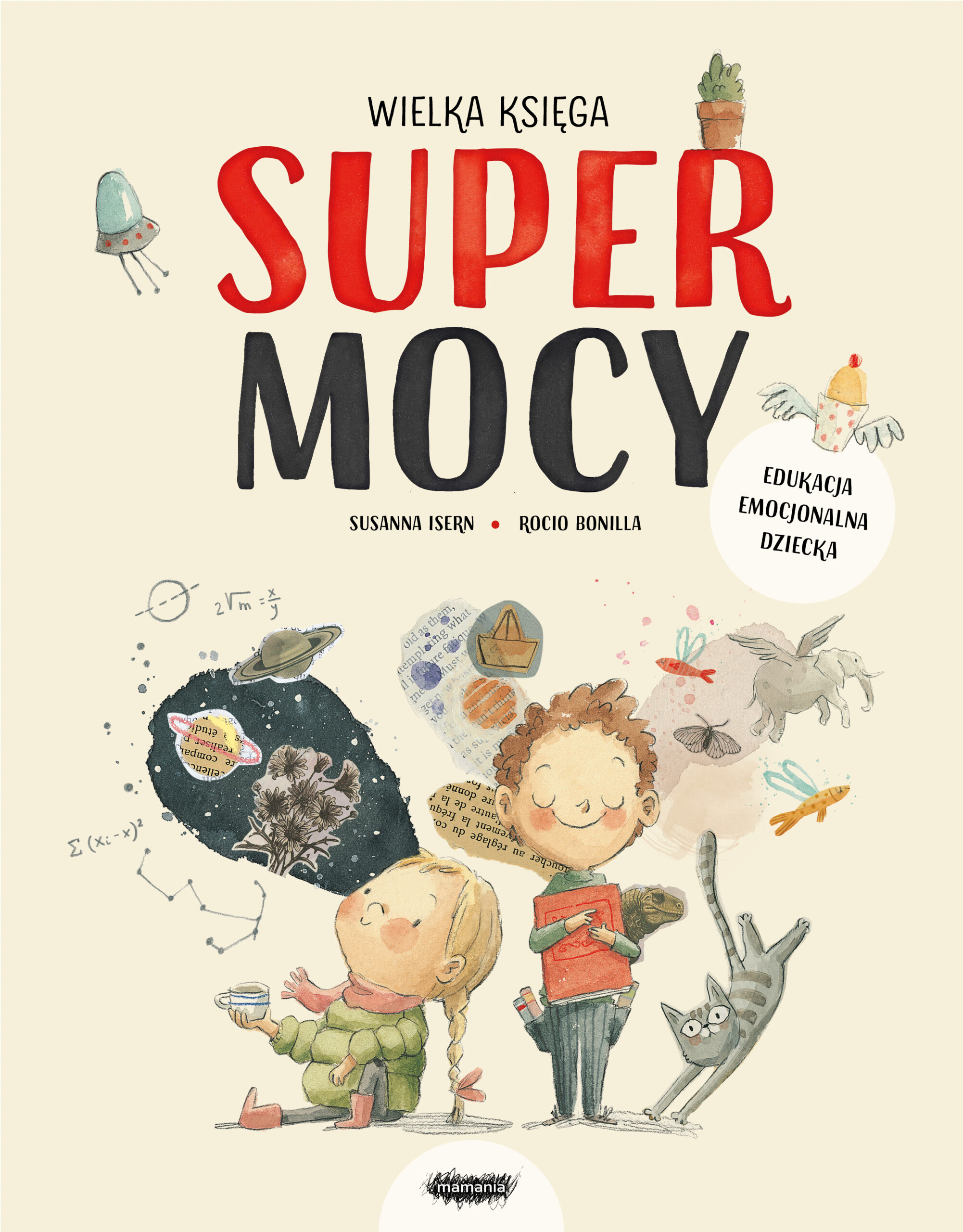 Okładka książki o tytule Wielka księga supermocy