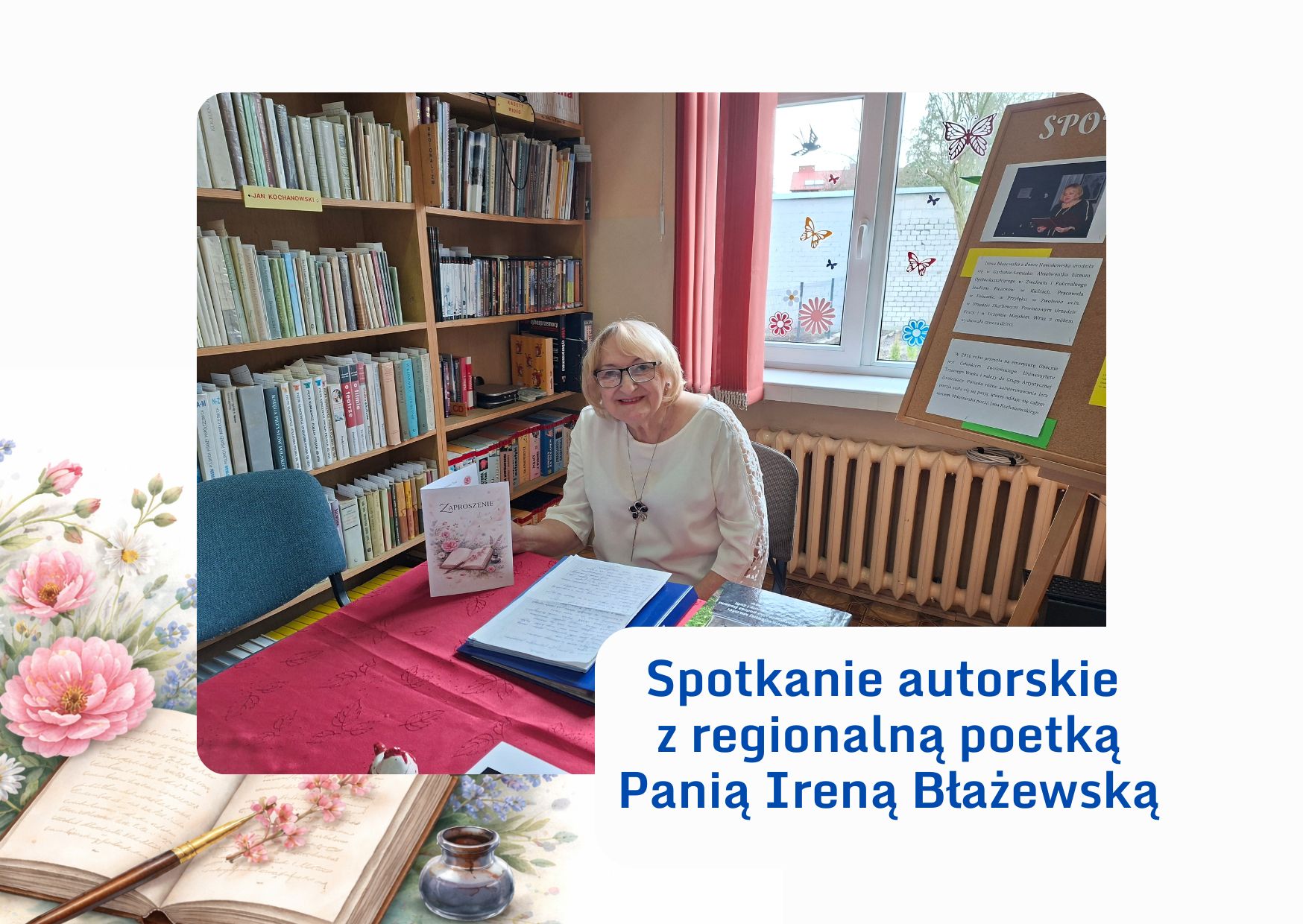 DZIEŃ POEZJI – spotkanie autorski z Ireną Błażewską