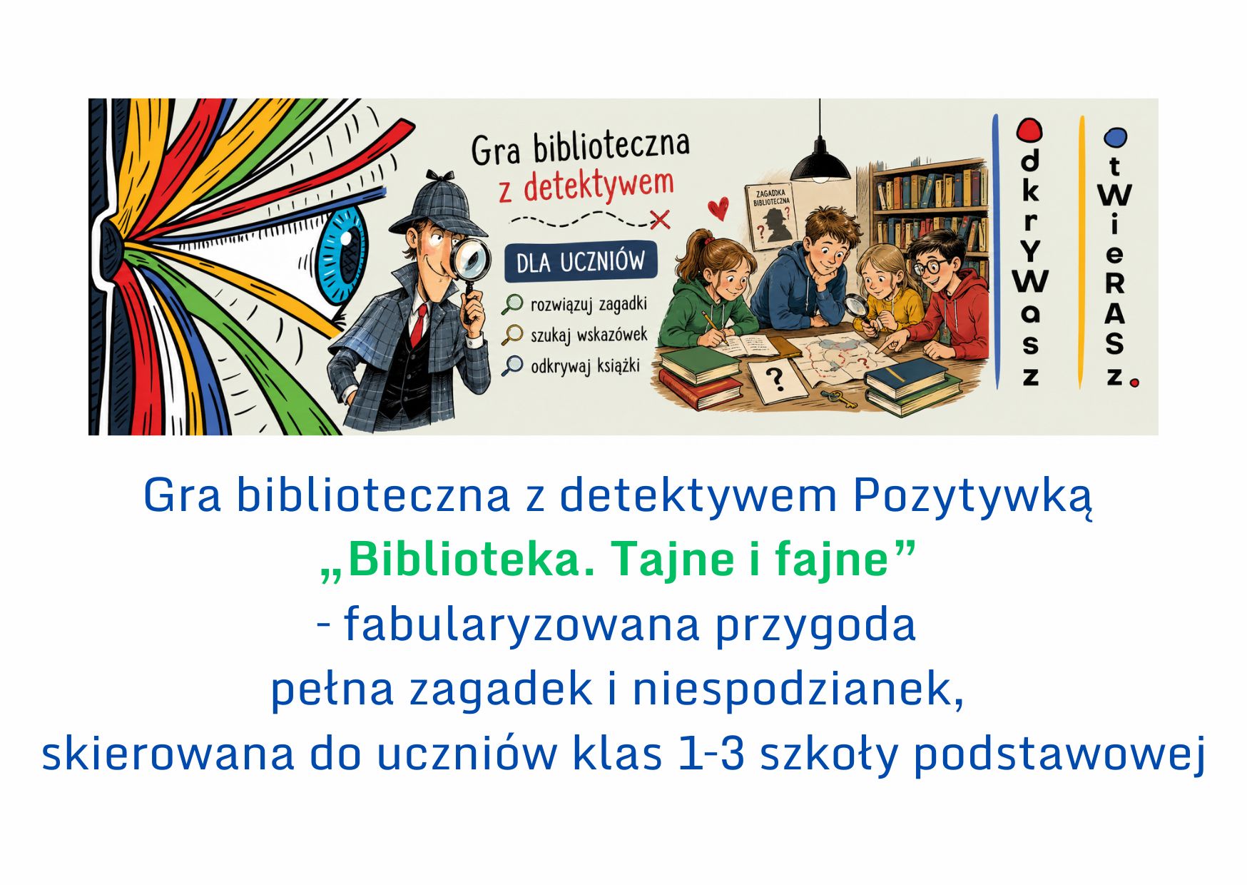 dzień Bibliotek 2026 - czas start! Biblioteka. Otwierasz. Odkrywasz. XXIII Ogólnopolski Tydzień Bibliotek Zapraszamy do Biblioteki Pedagogicznej w Radomiu Filia w Zwoleniu