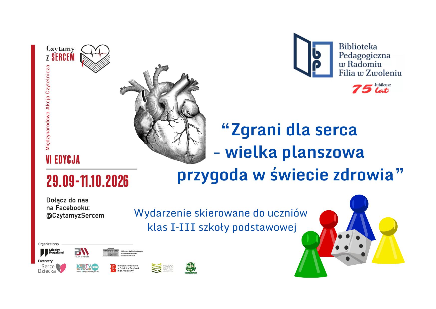 “Zgrani dla serca - wielka planszowa przygoda w świecie zdrowia”. Wydarzenie edukacyjne w ramach akcji Czytamy z Sercem