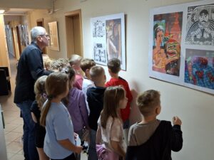 Zgrani dla serca - wielka planszowa przygoda w świecie zdrowia. Rozgrywki uczniów klasy 2a z Publicznej Szkoły Podstawowej im. Władysława Jagiełły w grę edukacyjną poświęconą tematyce zdrowia