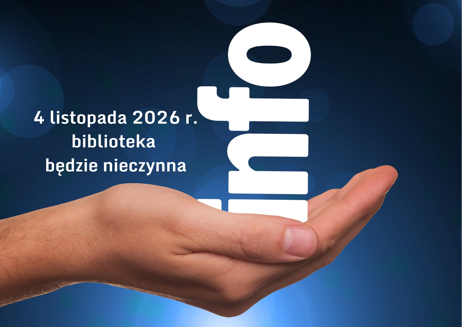 Drodzy Czytelnicy, w dniu 4 listopada 2026 r. Biblioteka Pedagogiczna w Radomiu Filia w Zwoleniu będzie nieczynna. Za utrudnienia przepraszamy.